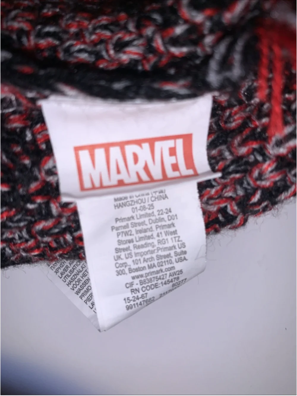 Marvel Spider-Man Spidey Knit Boy Beanie Hat with Pom Size Small